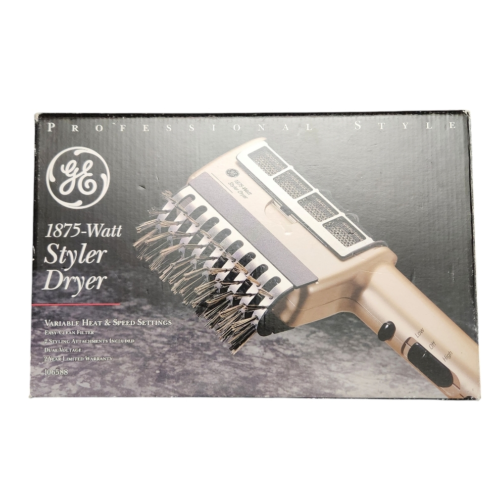 GE General Electric Hair Dryer 1875 Watt Professional Styler Dryer